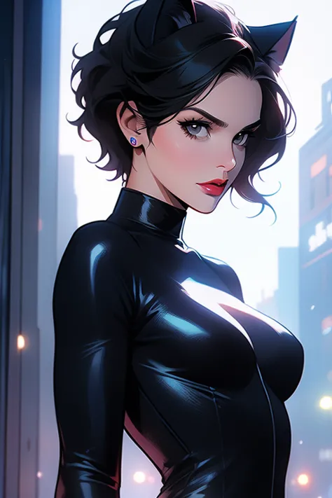 catwoman, background, make into background, make part of background