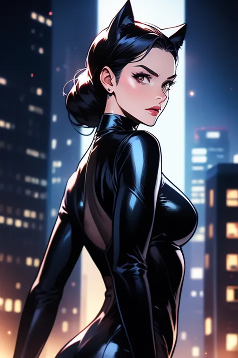 catwoman, background, make into background, make part of background