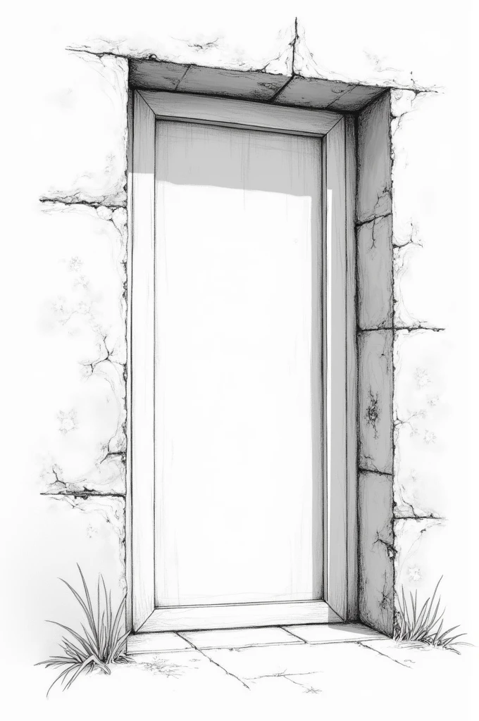 Drawing of a hole for a door SeaArt AI