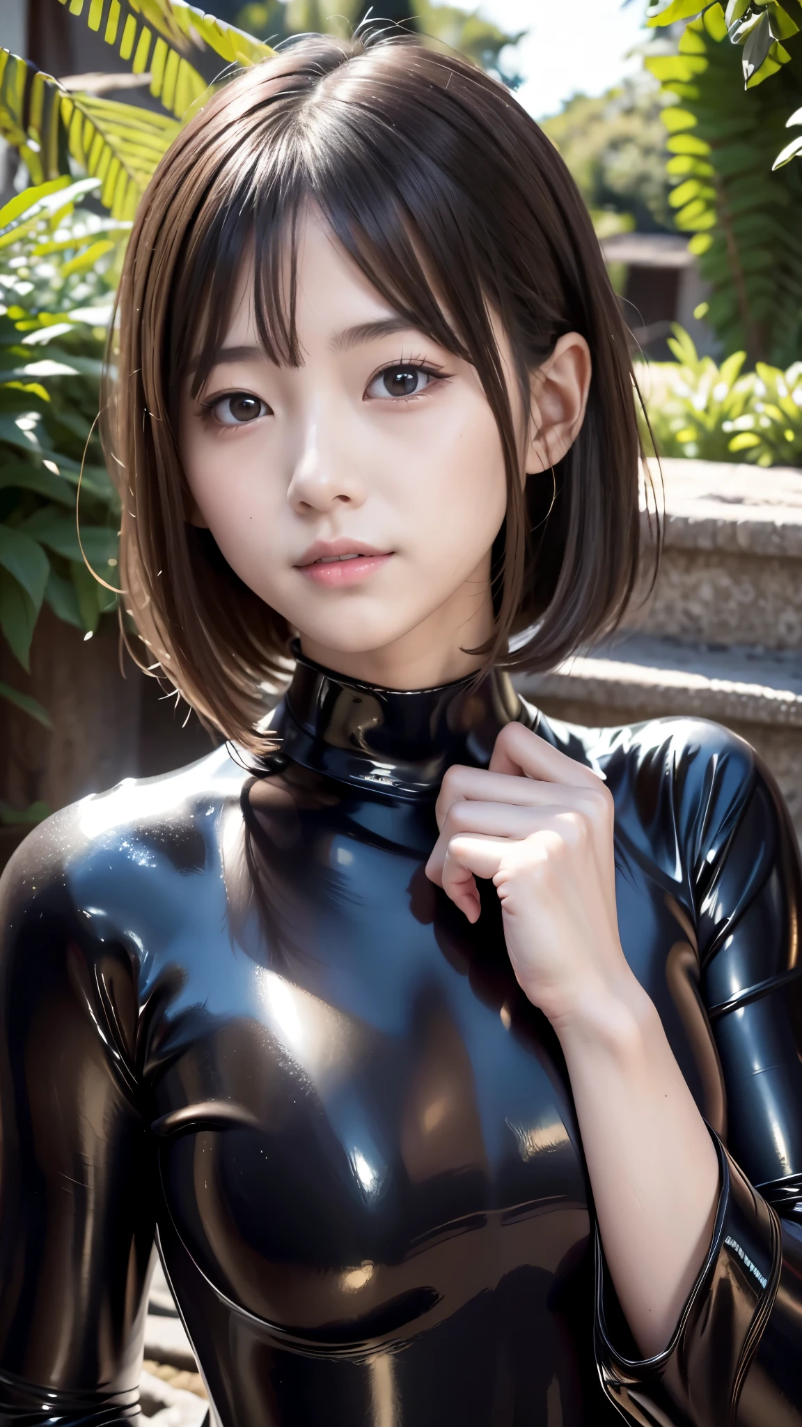 (1 girl)、highest quality、masterpiece、超A high resolution、(Photorealistic:1.4)、RAW Photos、1 girl、Wet Hair、(Beautiful breasts)、(Idol Face、Baby Face)、Sweat、(Wearing a shiny latex wetsuit)、Female Divers、Long sleeve,、Diving handbags、Portraiture、Close-up、Shadow、Octane Rendering、8k、Ultra Sharp、metals、Intricate decorative details、Details on board、Very intricate detail、Realistic Light、(Mysterious look)、Shining Eyes、To the camera、Small LED