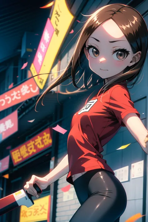 takagi-san,  youngh, toned body, sports well, flat breast, presumptuous rice , sexy tight leggings ,panty brand , academy .