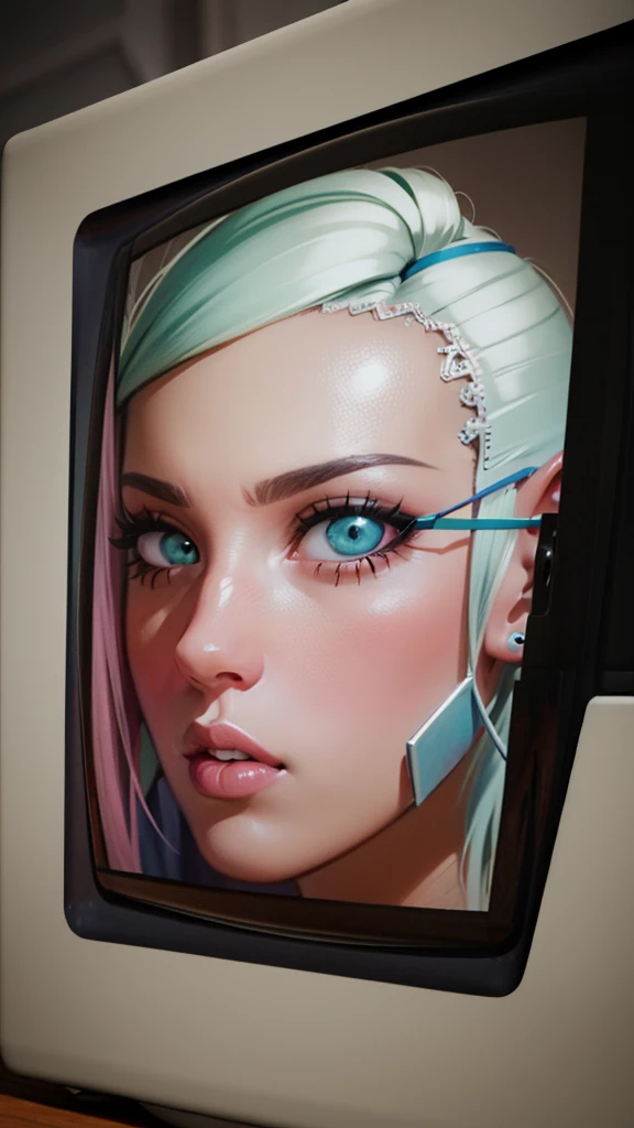 ((masterpiece, best-quality, ultra_detailed)), female elf dressed in latex booty shorts, gorgeous, attractive, african, voluptuous, ample hips, insanelydetailedaccentuatedbigbooty, ((flirty)), looking back at viewer, portrait, photography, detailed skin, Realistic, photorealistic, 8k, highly detailed, full-length frame, HIGH RAW detail color art, piercing, diffused soft lighting, shallow depth of field, sharp focus, shallow depth of field, hyperrealism, cinematic lighting