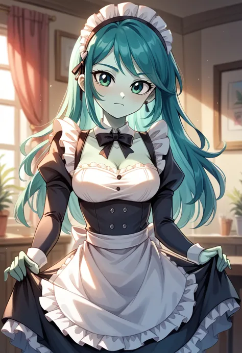 in a maid outfit raity eqg