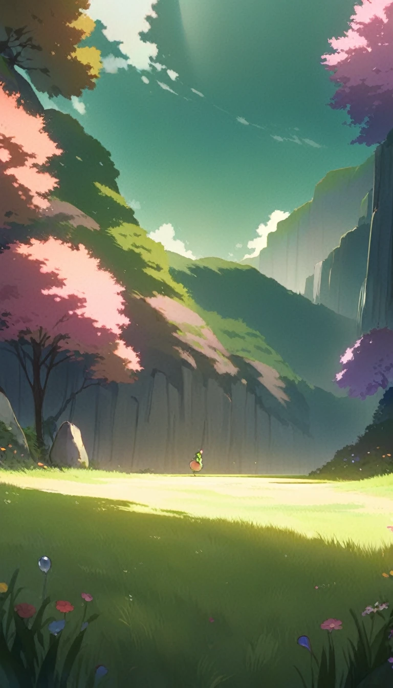 ultrawide landscape aesthetic,summer dream food ,Studio ghibli inspired aesthetic, No People