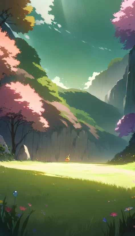 ultrawide landscape aesthetic,summer dream food ,studio ghibli inspired aesthetic, no people