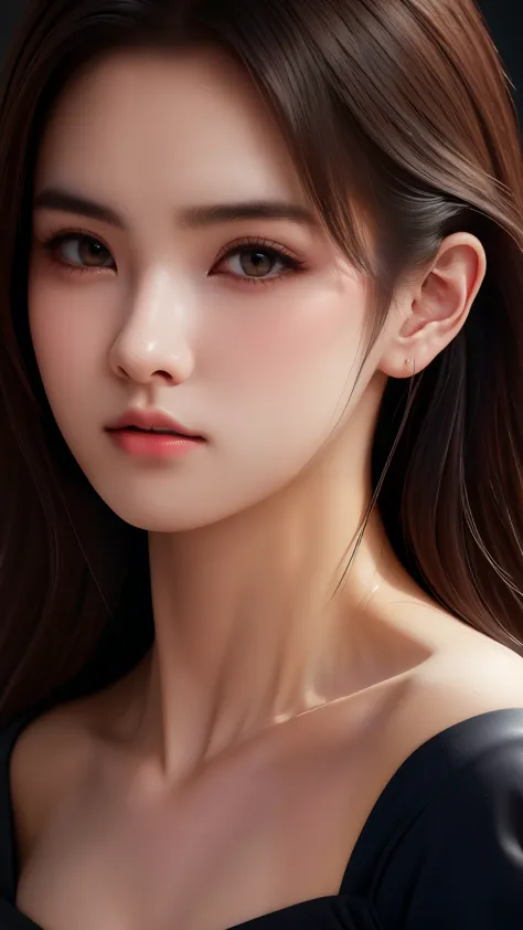 the portrait artwork of a beautiful girl with the theme of light and darkness, ultra-sharp cg at 16k resolution, a masterpiece, ...