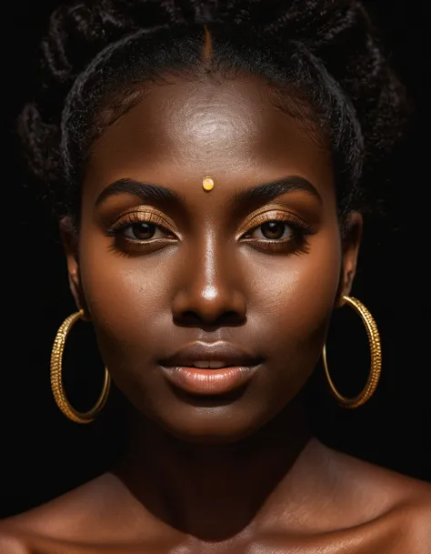 (( ancient dark black kerala goddess))), (((black darkkali devi))) ,(((dark skinned goddess))) cinematic nature portrait,(((show...