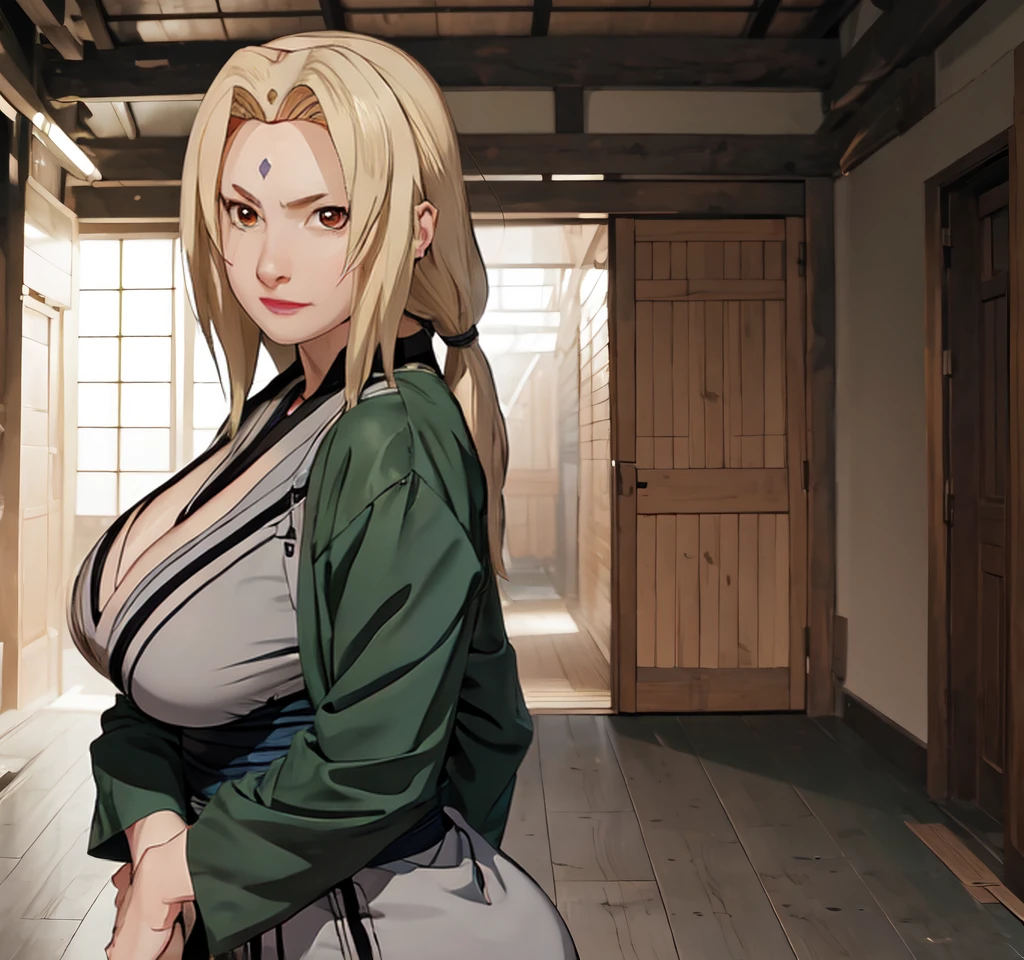 tsunade, tight clothing, maturebody, beautiful  face, sultry posing, marked ass, big buttocks, illustration, high resolution, ultra detali