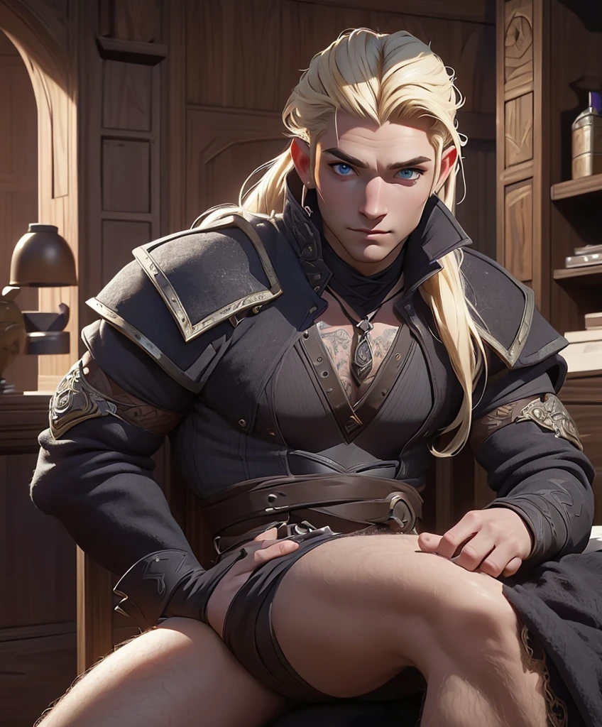 (((Solo focus.))) (((Single character image.))) (((Looks like a great fantasy adventurer.))) ((best quality)), ((masterpiece)), (detailed),night,nighttime, cold colours, , (((Extremely handsome and well built.)))  (((Showing off his sexy muscles.))) (((Dressed in medieval fantasy attire.))) Cute guy.   (((Looks like a sexy femboi twink.))) (((Youthful, muscular and sexy.))) (((Dressed in medieval fantasy attire.))) (((Intense, sexy stare.))) (((Beautiful long sexy blond hair.)))  (Sexy tattoos.) Looks like a dashing and heroic male adventurer for Dungeons & Dragons. Looks like a very attractive male adventurer for a high fantasy setting. Looks handsome, sexy and appealing. Looks like a handsome and rugged male adventurer for Dungeons & Dragons. Looks like a handsome male for a medieval fantasy setting. Looks like a Dungeons & Dragons adventurer, very cool and masculine hair style, black clothing, handsome, charming smile, adventurer, athletic build, excellent physique, confident, gorgeous face, gorgeous body,  detailed and intricate, fantasy setting,fantasy art, dungeons & dragons, fantasy adventurer, fantasy NPC, attractive male in his mid 20's, ultra detailed, epic masterpiece, ultra detailed, intricate details, digital art, unreal engine, 8k, ultra HD, centered image award winning, fantasy art concept, digital art, centered image, flirty, best quality:1.0,hyperealistic:1.0,photorealistic:1.0,madly detailed CG unity 8k wallpaper:1.0,masterpiece:1.3,madly detailed photo:1.2, hyper-realistic lifelike texture:1.4, picture-perfect:1.0,8k, HQ,best quality:1.0,