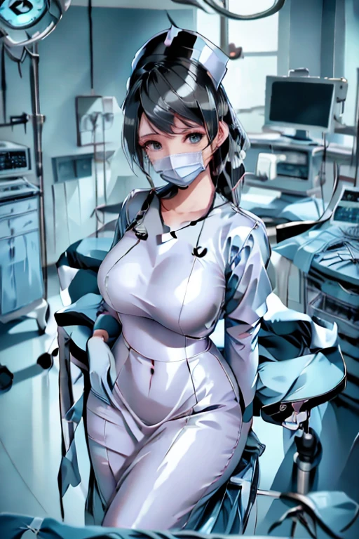 nurse uniform,hospital, latex nurse suit,nurses,busty,elbow gloves,labcoat,black hair woman,blue eyes , gigantic ,medical instruments,asian nurse,two nurses,speculum,examination room,oversize ,big ass ,strap on, lay on table ,legs spreaded,giving birth,gyno chair , dentist,Milf,latex,pink uniform,oversize breasts