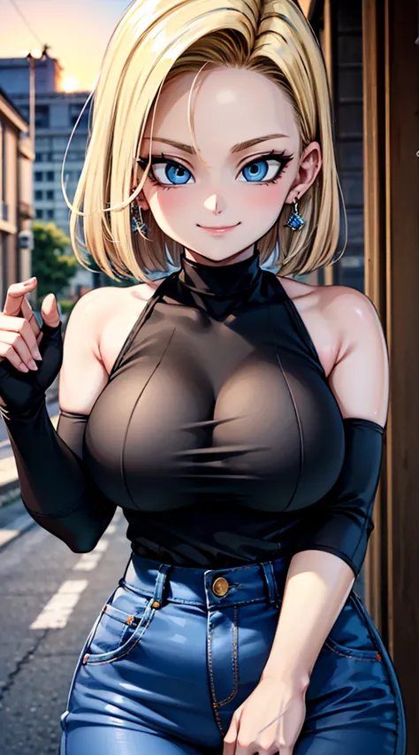 fille sexy, large breast, sun set, seductive, bionde, blue eye, detailed eyes, hourglass _forme du corps, ultra detailed, 4k ult...