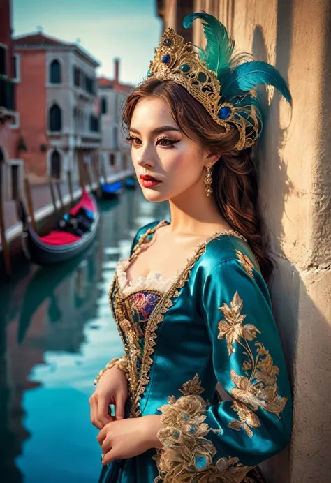 ((masterpiece)), ((highly detailed)), ((high resolution)), ((photorealism)), capture the spellbinding allure of [venice], with i...