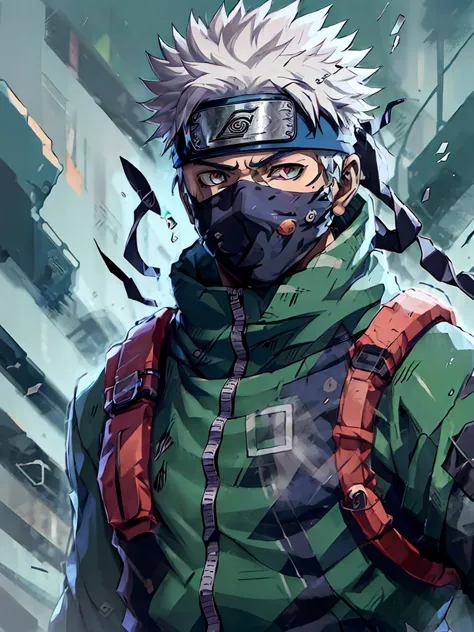 ** itadori and kakashi fusion:**
 um men
- **face:** a youthful yet mature face, combining itadori’s friendly and determined exp...