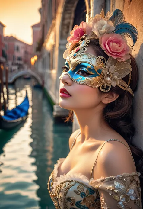 ((masterpiece)), ((highly detailed)), ((high resolution)), ((photorealism)), capture the spellbinding allure of [venice], with i...