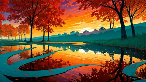 (masterpiece, highest quality:1.3), (flat color:1.3),(colorful:1.3),view your viewers,one person,alone,floating colorful water,(...