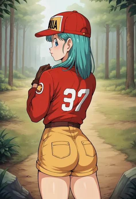 score_9, score_8_up, score_7_up, break, score_9, bulma \(dragonball\), aqua hair, blue eyes, bangs, gloves, collarbone, jacket, ...