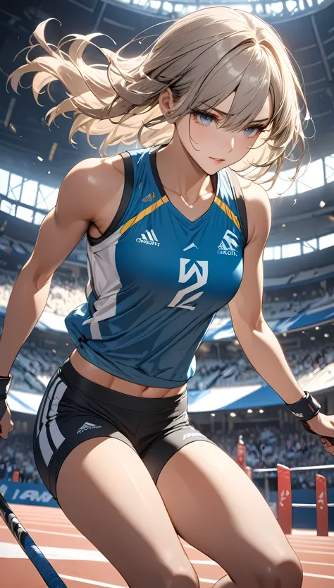 (masterpiece, highest quality:1.2), one person, alone, athlete, arw