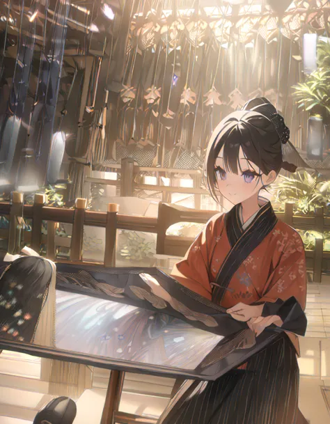 masterpiece, ultra high quality, 16k resolution, finely detailed, breathtakingly beautiful anime girl, summer festival, goldfish...