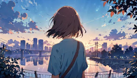 (masterpiece:1.2), (lofi anime aesthetic), (best quality), estilo anime ((makoto shinkai)), makoto shinkai&#9, background anime ...