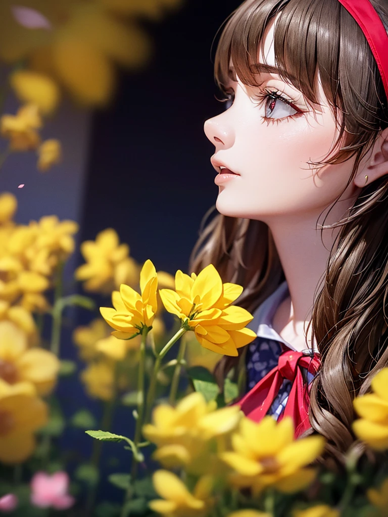 (RED Ribbon on HAIRband:1.2),Blonde HAIR,(masterpiece, best quality, highly detailed, ultra detailed, high resolution, absurdres, 4K, 8K:1.2), (official art, incredibly fine illustration, extremely detailed CG, detailed background, cinematic lighting, dynamic angle, perfect hands, detailed shiny skin, detailed hair, detailed eyes)(extremely awesome detailed pretty  face,beauty face)(extremely detailed)(Three-dimensional depiction)
BREAK, ((canola flowers, cherry blossoms)){(large grounds, canola flowers, cherry blossoms in full bloom, beautiful woman wearing a one-piece dress)},8k, high resolution, absurd, employed, delicately composed, detailed, exquisitely detailed, bold composition, cinematic angles, dynamic angles, top quality, masterpiece,