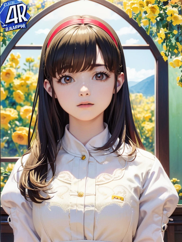 (RED Ribbon on HAIRband:1.2),Blonde HAIR,(masterpiece, best quality, highly detailed, ultra detailed, high resolution, absurdres, 4K, 8K:1.2), (official art, incredibly fine illustration, extremely detailed CG, detailed background, cinematic lighting, dynamic angle, perfect hands, detailed shiny skin, detailed hair, detailed eyes)(extremely awesome detailed pretty  face,beauty face)(extremely detailed)(Three-dimensional depiction)
BREAK, ((canola flowers, cherry blossoms)){(large grounds, canola flowers, cherry blossoms in full bloom, beautiful woman wearing a one-piece dress)},8k, high resolution, absurd, employed, delicately composed, detailed, exquisitely detailed, bold composition, cinematic angles, dynamic angles, top quality, masterpiece,