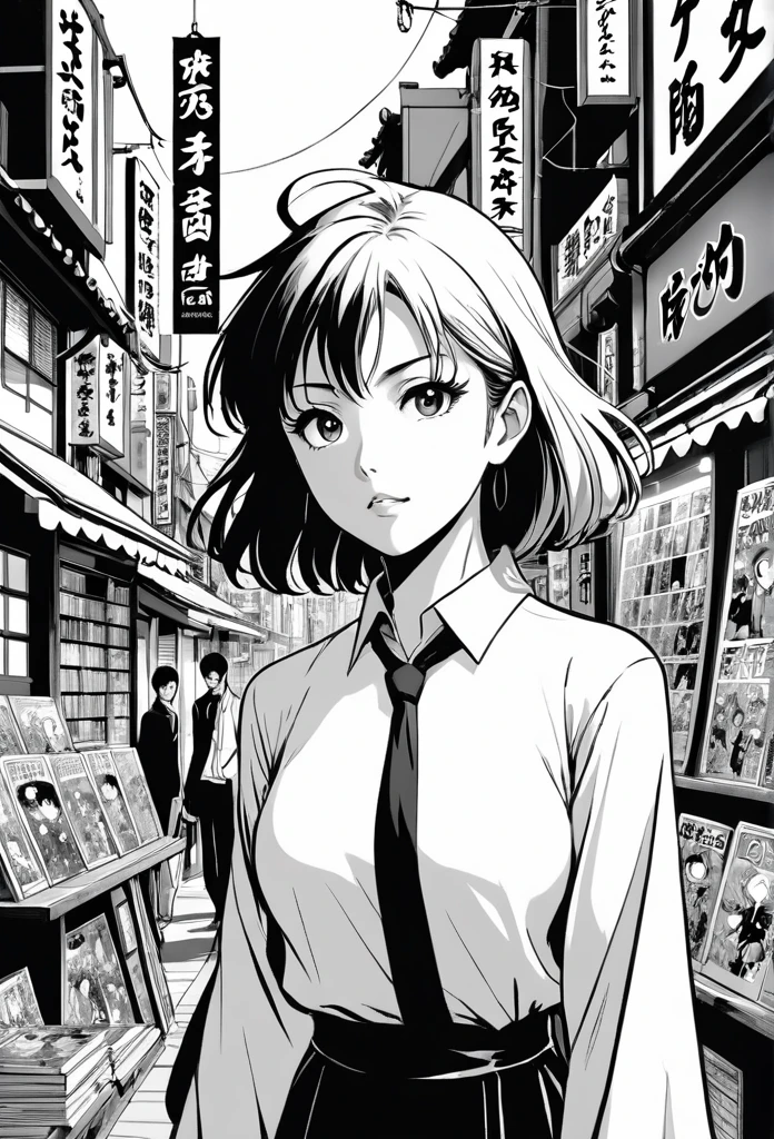 in black and white、 Comics in Chrome、japanese manga、