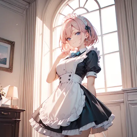 masterpiece, best quality, 1girl, maid