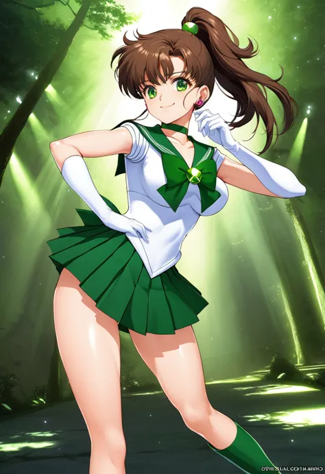 highest quality, great quality, 16k, unbelievably absurd, very detailed, 2.5d, delicate and dynamic, (sailor jupiter), small fac...