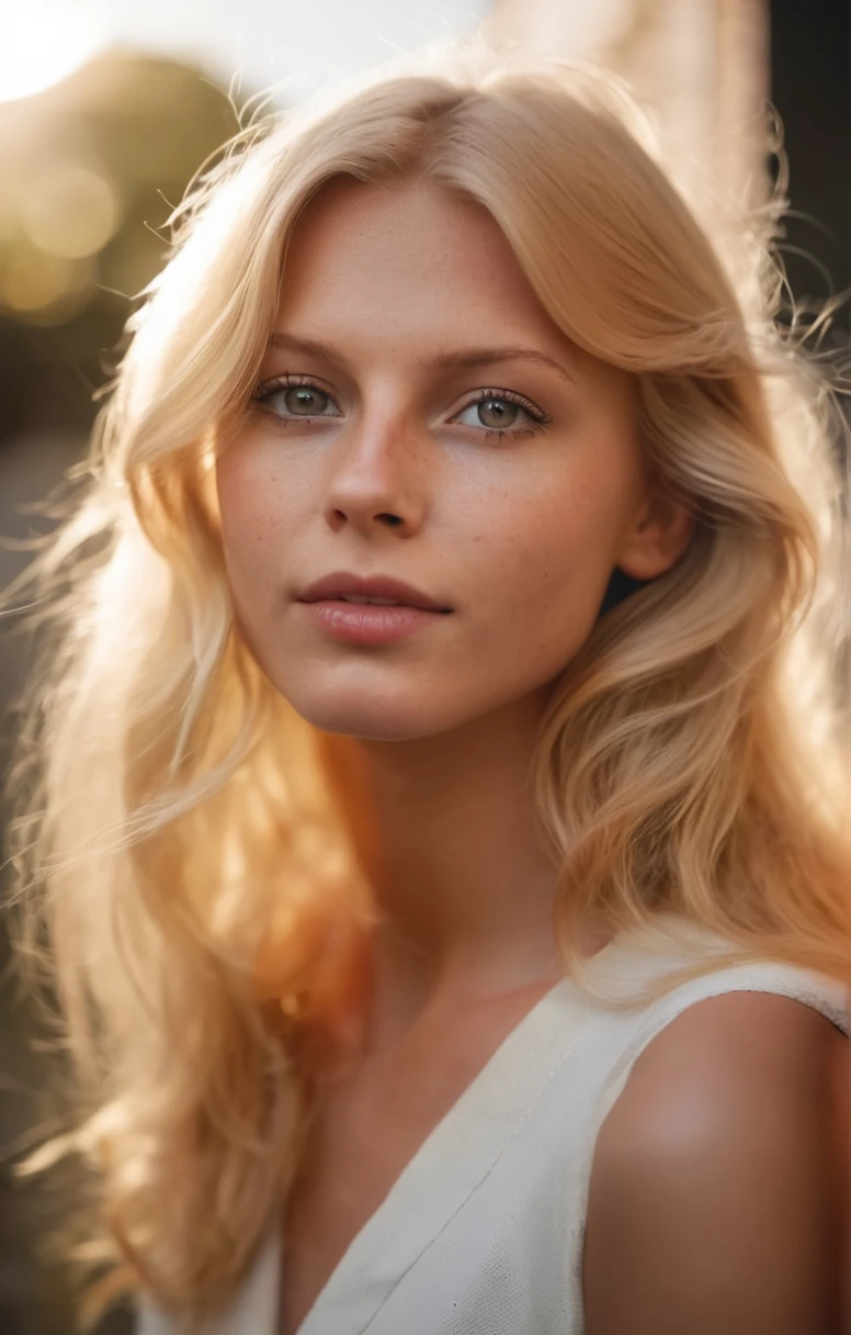 ch3ryll4ddxl,photo d'une fille blonde,, Complet,style analogique,mise au point des yeux,la plus haute qualité,(très détaillé skin),visage parfait,pores de la peau,(bokeh:0.6),netteté,éclairage tacheté,(rétroéclairage:0.7),grain de film,photographié sur un Sony A7R IV,18mm F/1.7 objectifs cinéma,(très détaillé, complexe et détaillé),8k,HDR,vue de face,(Haut du corps:0.9)