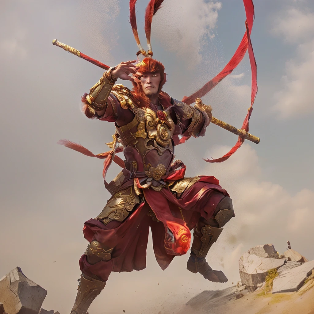  sun wukong, wukong, monkey king, chinese warrior