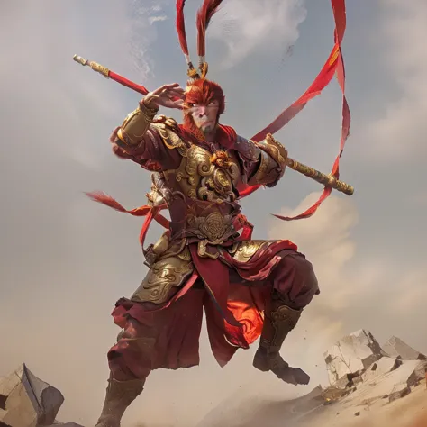 sun wukong, wukong, monkey king, chinese warrior