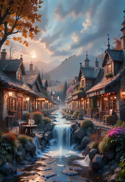 masterpiece, best quality, high quality, extremely detailed cg 8k wallpaper unit, landscape, open, institution, medieval tavern,...