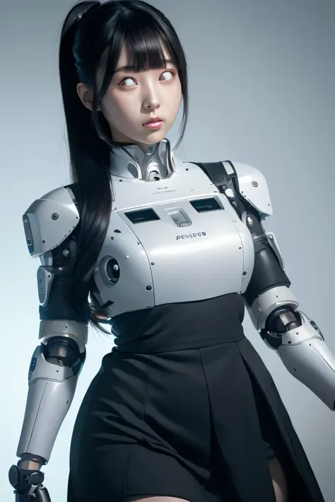 masterpiece, best quality, extremely detailed, japaese android girl,plump , control panels,android,droid,mechanical hand, robot ...