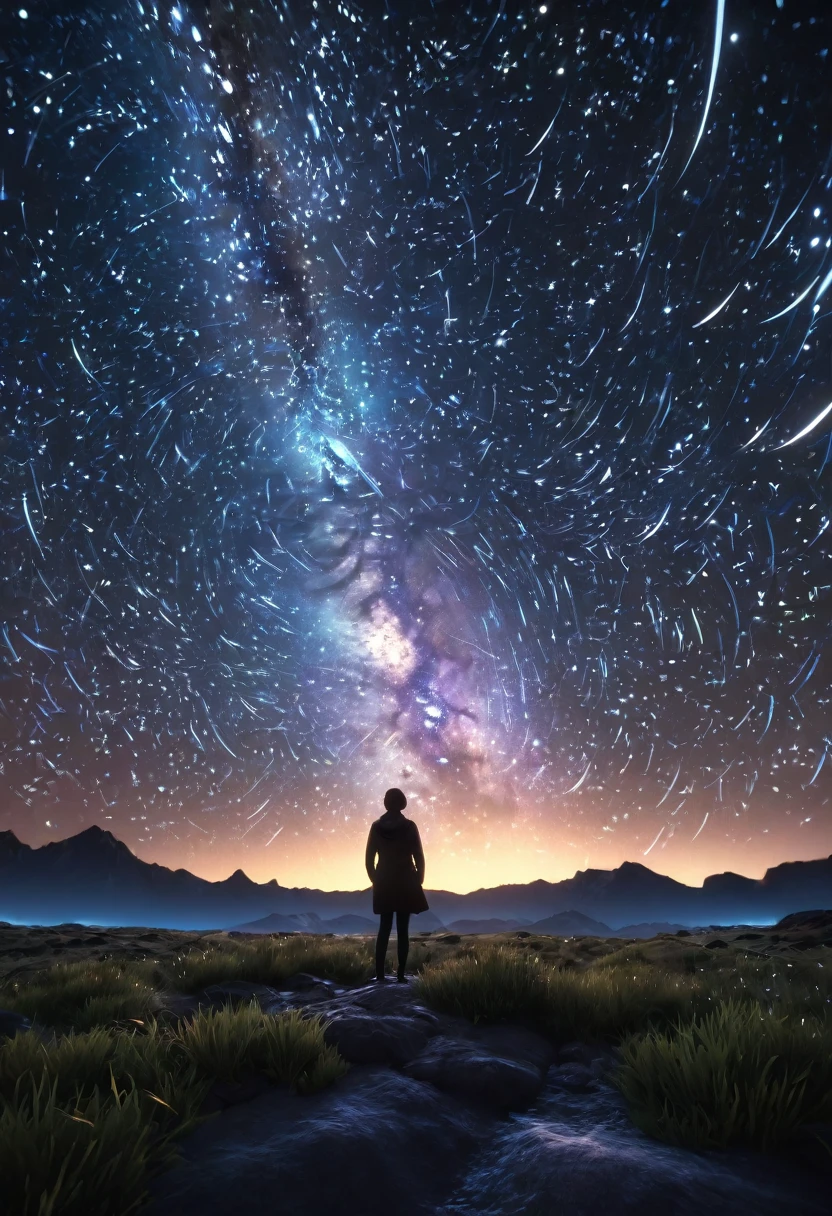 Witness the magic of the starry sky come alive in a digital symphony, orchestrated to perfection in a breathtaking 32k resolution with octane render.