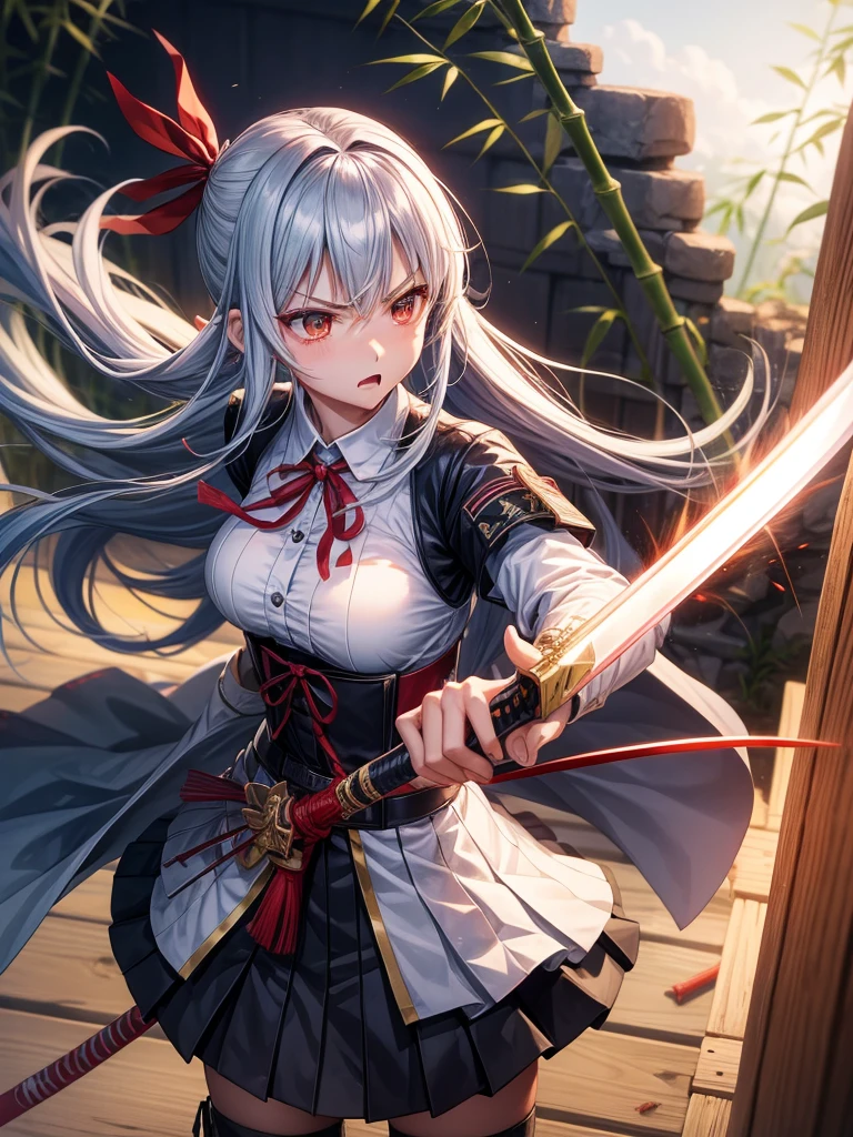 Female Banchou、bad、Yankee、Special Attack Uniform、、Glare、Turn on the gun、Red ribbon、Bamboo sword、tobacco、tobacco、Combat posture、Rage、well、I love you、Ye Yu&#39;s ancestor Wei Luo Shewei Demon World、Serious、Mabu-dashi 、Heaven and the world are self-respecting