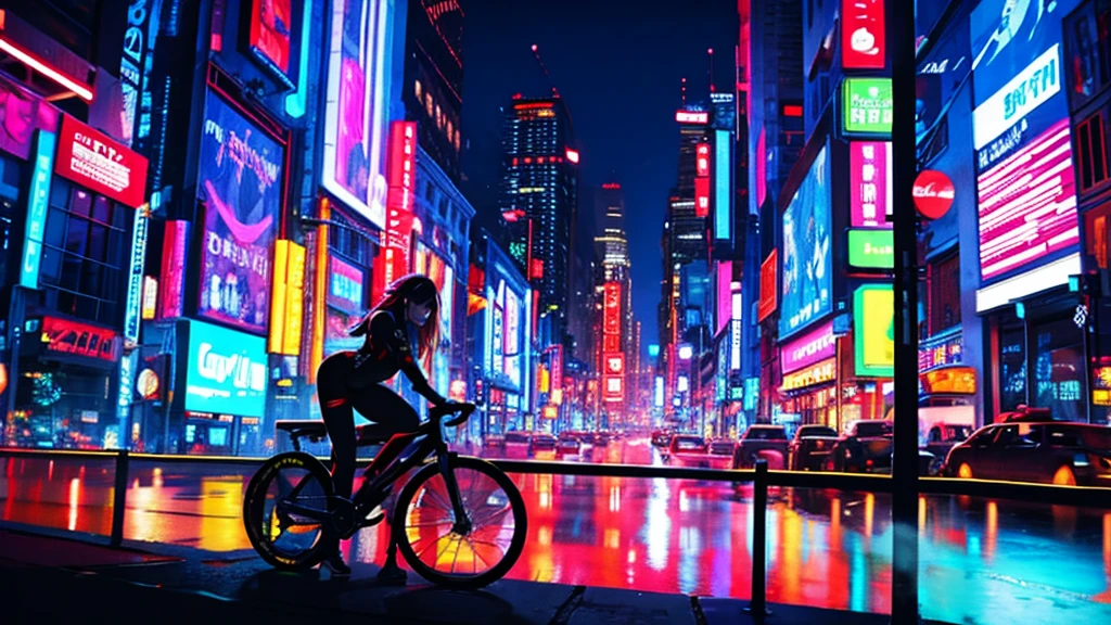 Night city ,cyberpunk , Bike