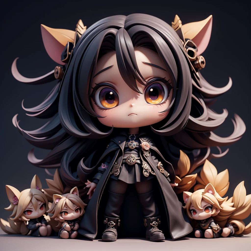 Highest quality,8K,Extremely detailed,High image quality,1080x1080pixel,Full body,no background,Chibi character style,pop art,anime,dark atmosphere,alone,highly detailed dark art,cute,dark fantasy,steampunk,cult party kei,mysterious atmosphere,pastel academia,in the style of intricate,Little skull avatar, chibi proportions, colorful yet dark, multiple fashion styles, diverse expressions, consistent angle, varied skeleton designs