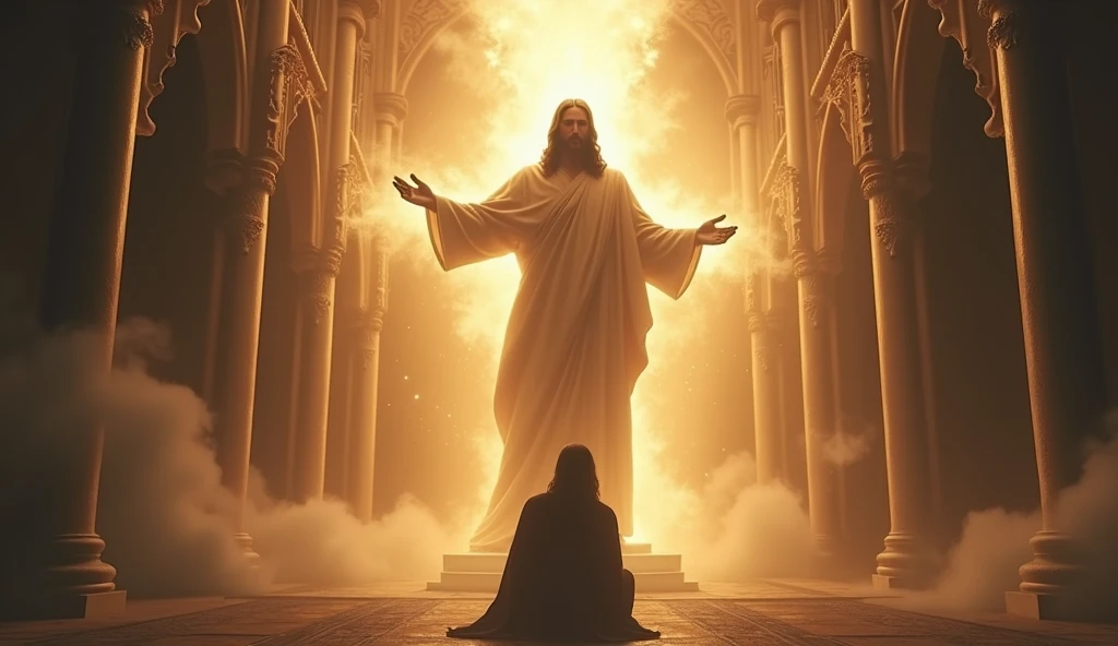 Create a powerful and dramatic image in the style of highfantasy art