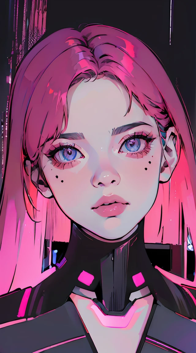 (best quality,4k,8k,highres,masterpiece:1.2), ultra-detailed, (realistic,photorealistic,photo-realistic:1.37), portraits, devil red eyes, gorgeous woman, cyberpunk background, futuristic, neon lights, smoky atmosphere, reflective surfaces, glowing tattoos, metallic elements, extravagant hairstyle, provocative fashion, seductive gaze, vibrant colors, dynamic pose, cityscape, urban chaos, technologically advanced, augmented reality, holographic projections, dystopian ambiance, skyscrapers, flying vehicles, rain-soaked streets, dark alleyways, bustling crowds, energetic and vibrant, mysterious aura, topless, pink puffy nipples, naked chest, gigantic tits, naked tits, neon red hair, head to waist view, arms up,