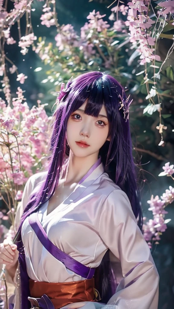 anime girl with purple hair and a sword in her hand, 2. 5 d cgi anime fantasy artwork, detailed digital anime art, beautiful fantasy anime, anime fantasy artwork, smooth anime cg art, advanced digital anime art, anime fantasy illustration, beautiful alluring anime woman, anime art wallpaper 8 k, stunning anime face portrait, anime art wallpaper 4k