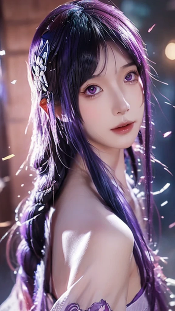 anime girl with purple hair and a sword in her hand, 2. 5 d cgi anime fantasy artwork, detailed digital anime art, beautiful fantasy anime, anime fantasy artwork, smooth anime cg art, advanced digital anime art, anime fantasy illustration, beautiful alluring anime woman, anime art wallpaper 8 k, stunning anime face portrait, anime art wallpaper 4k