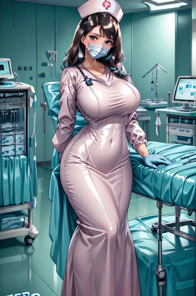 nurse uniform,hospital, latex nurse suit,nurses,busty,elbow gloves,labcoat,black hair woman,pink eyes , gigantic ,medical instruments,asian nurse,two nurses,speculum,examination room,oversize ,big ass ,strap on, lay on table ,legs spreaded,giving birth,gyno chair , dentist,Milf,latex,pink uniform,oversize breasts