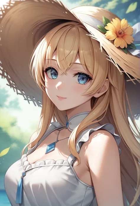 a long-haired black anime girl wearing a straw hat, anime style 4k, beautiful anime portrait, anime cute art style, anime art wa...