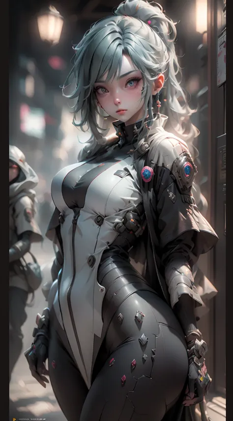 ((best quality)), ((masterpiece)), (detailed:1.4), 3d, an image of a beautiful cyberpunk female,hdr (high dynamic range),ray tra...