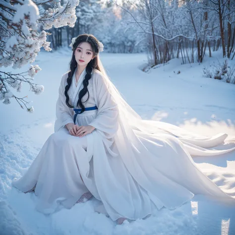 best image quality，very detailed，very high resolution，perfect body proportions，works of top photographers。beautiful hanfu girl，l...