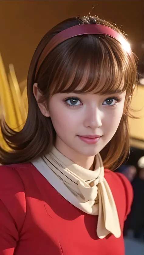 masterpiece、1 beautiful girl、beautiful eyes、smile,puffy eyes、highest quality, 超high resolution, (reality: 1.4), cinema lighting、...