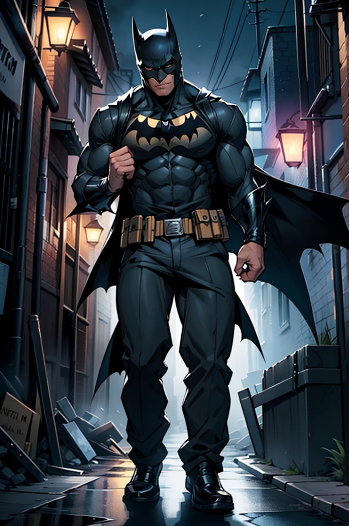 Batman: Imagine Batman patrolling the alleys of Gotham at night. How he moves and reacts to crime? What is Bruce Wayne&#39;s mental state as he takes on the mantle of Batman??