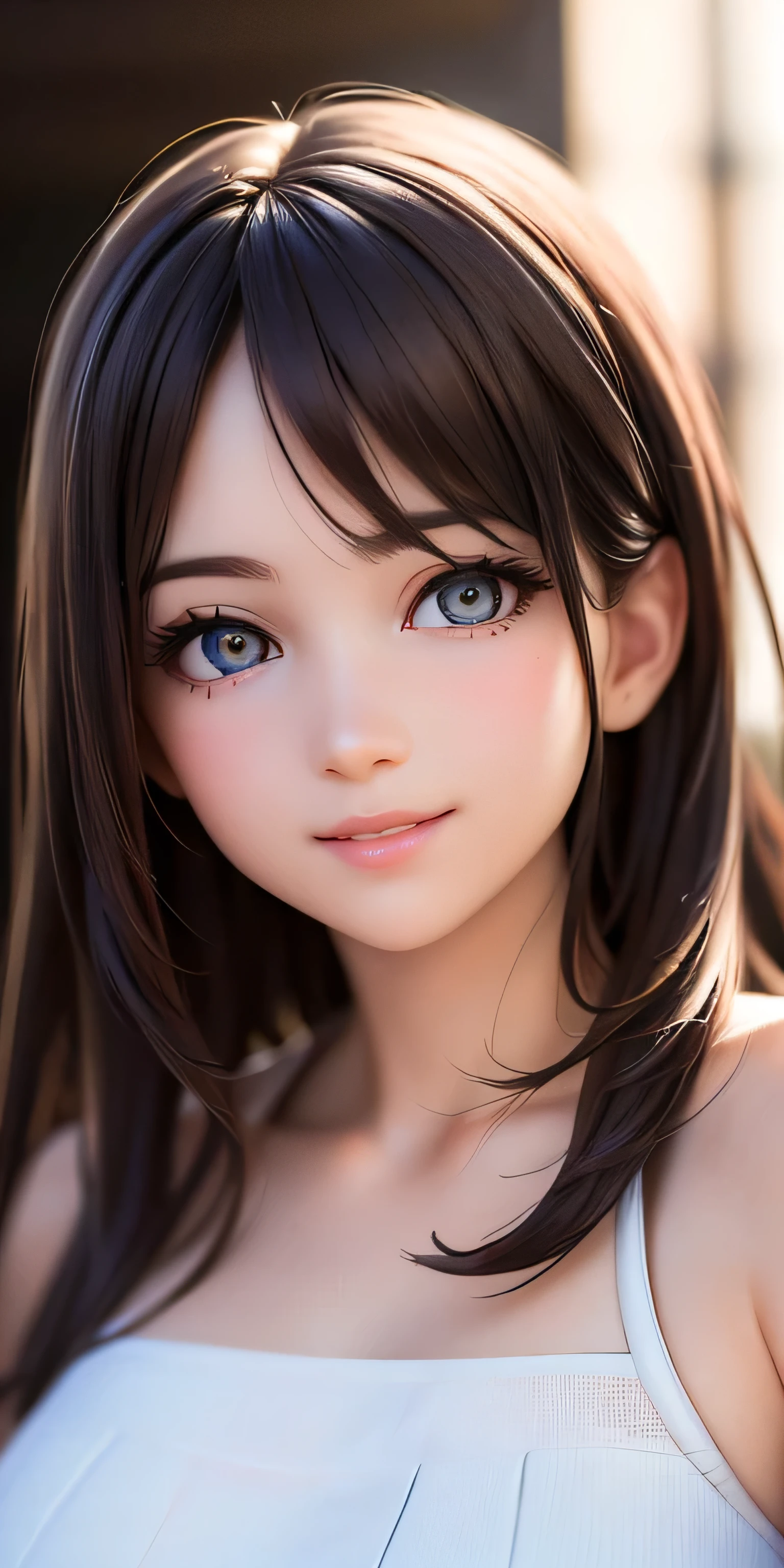 Baby Face, (photoRealistic:1.8), (masterpiece, Side light, Exquisite beautiful eyes: 1.5), masterpiece*Portraiture, Realistic, 3D Face, mikuru asahina, (Cute Face),Front view: 1.6、 (glowing brown eyes:1.2),Plump face:1.5,(We say:1.5)、(Captivating smile:1.2),Rosy Mouth,Because I&#39;m Slim,Abdominal muscles, Shiny Hair, Glowing Skin: 1.5、Medium chest,Cleavage、alone,(stand)、(School Swimsuit)、(Character Focus:1.5、Portraiture:1.5、Upper Body),Poolside, 