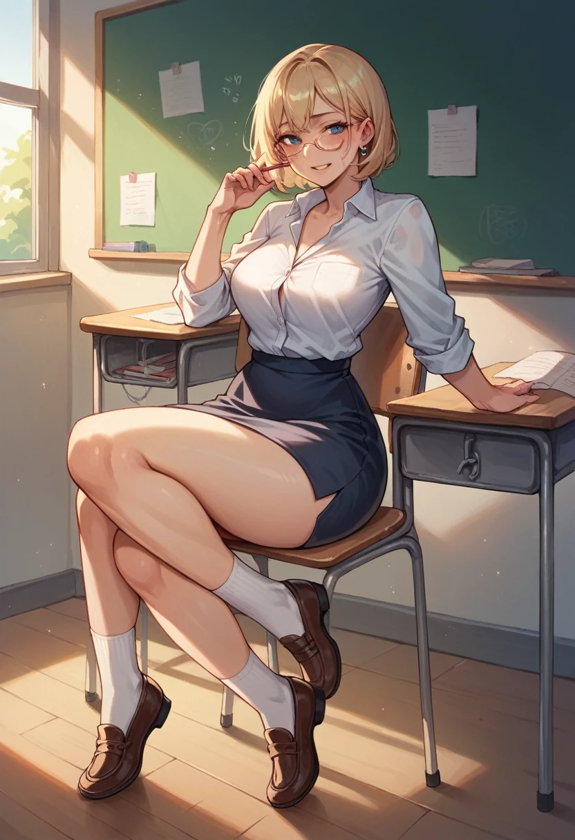 Attractive Leg show,secretly ,woman, school,teacher