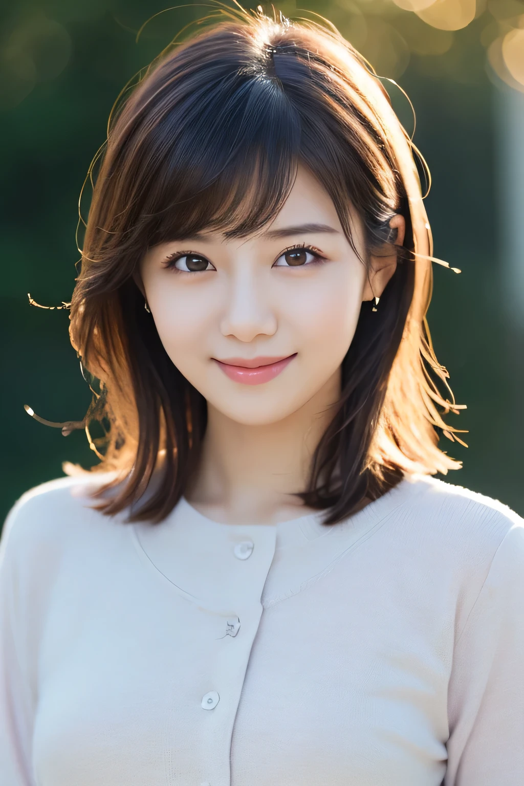 One Girl, (Wear casual, pastel-colored clothing:1.2), (Beautiful Japanese idol portrait photos),
(Simple background in light colors:1.3),
(RAW Photos, Highest quality), (Realistic, photo-Realistic:1.4), masterpiece, 8K Portrait,
Very delicate and beautiful, Very detailed, 2k wallpaper, wonderful, In detail, Very detailed CG unity 8k wallpaper, 
Very detailed, High resolution, 
Soft Light, Beautiful detailed girl, Very detailed eyes and face, Beautiful and detailed nose, Beautiful attention to detail,
Cinema Lighting, Perfect Anatomy, 
Slender body, Small breasts, Medium Hair, Bokeh, Dynamic Angle, A light smile,